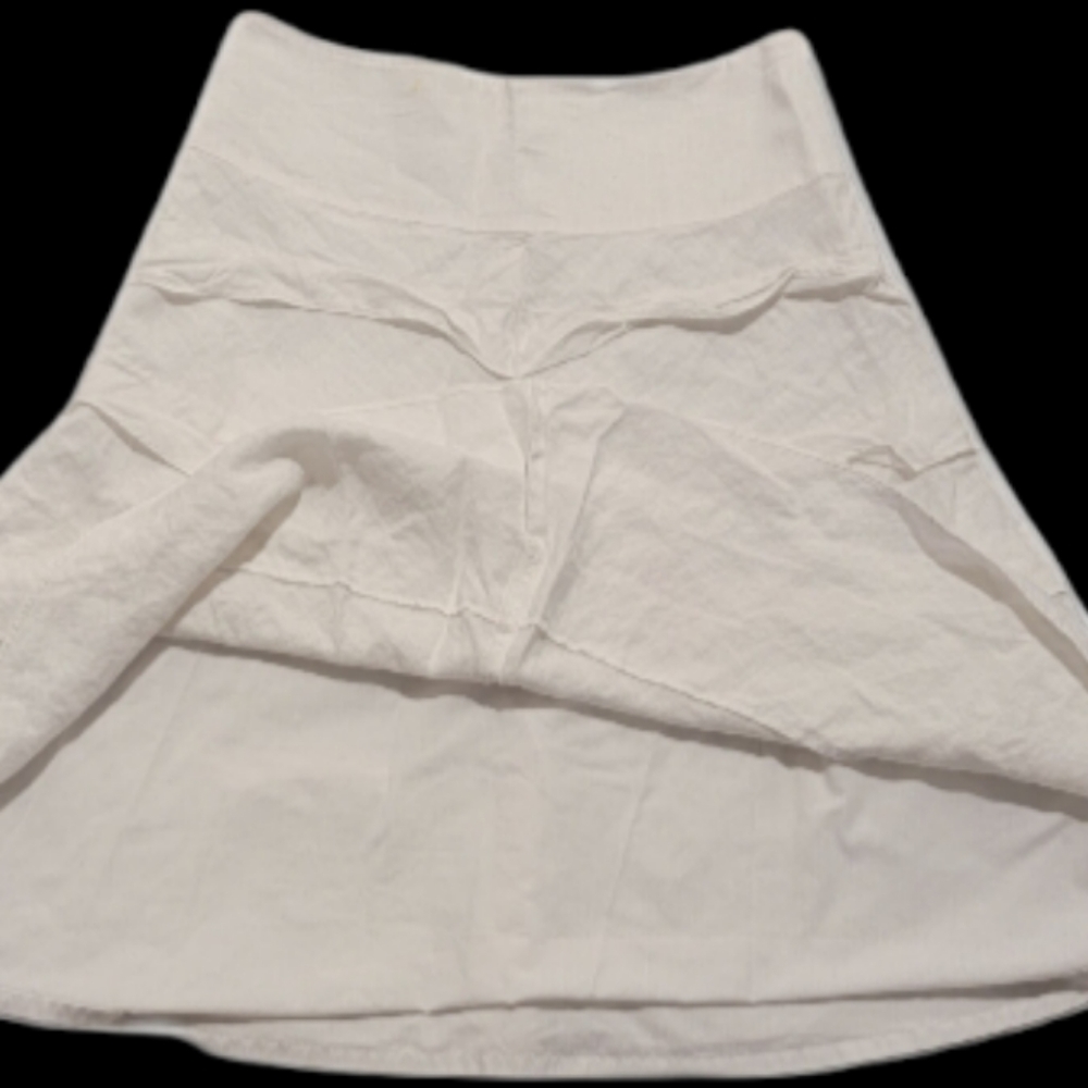Talbots white linen layered fully lined Skirt size 6 - Picture 10 of 10